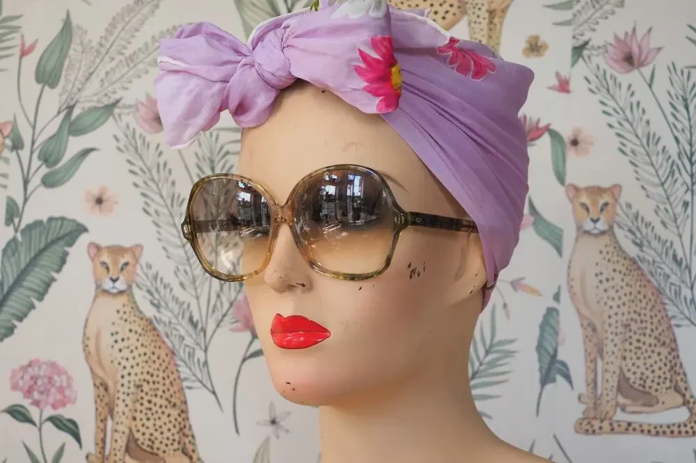 Vintage 1970s Sunglasses JACKIE Disco Retro USA Grandma Chic Beach Yacht